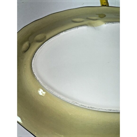 Celebration of First Press Vintage 18" Oval Olive Serving Platter by Clay Art - Picture 5 of 9